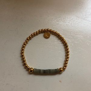 Gold Rustic Cuff Bracelet